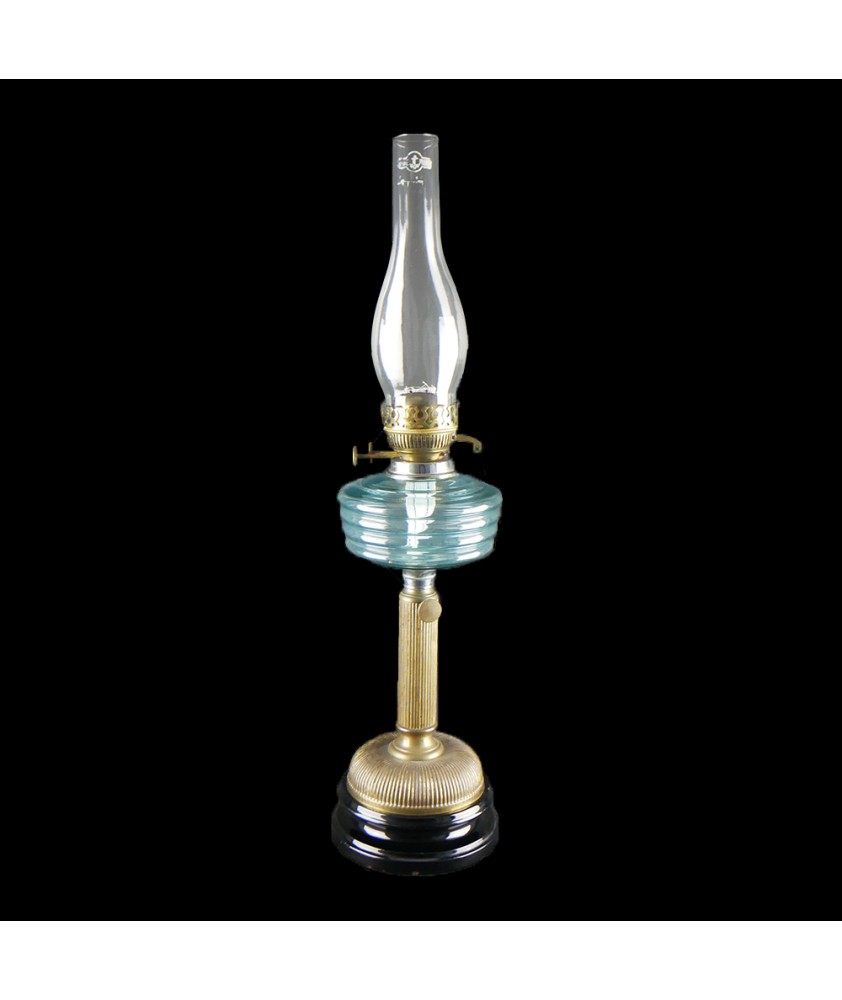 Duplex Oil Lamp with Blue Font